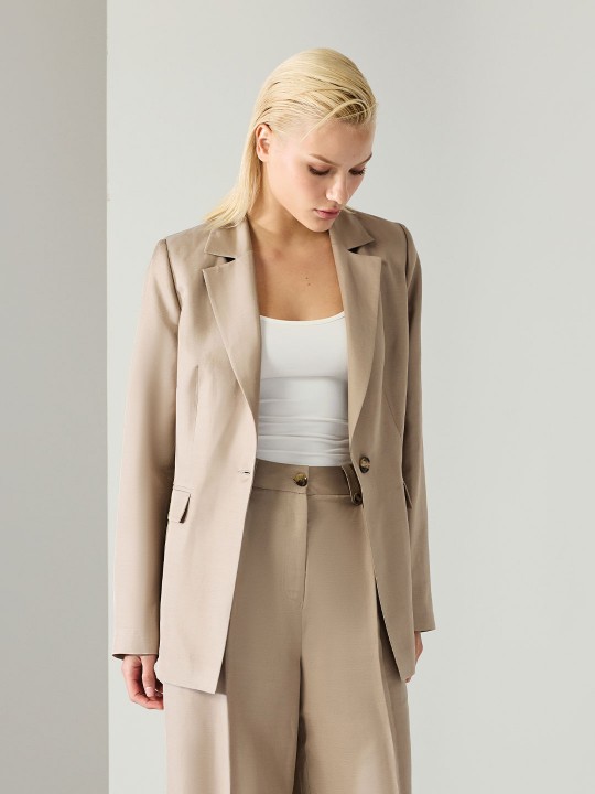 KETEN KUMAŞ BLAZER CEKET