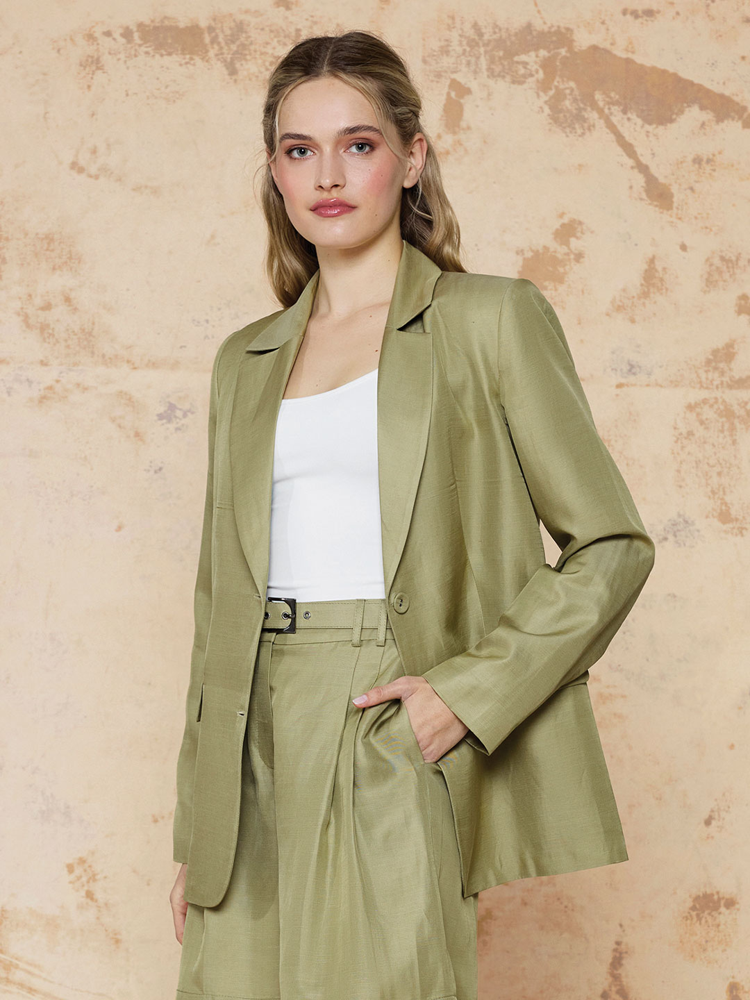 KETEN KUMAŞ BLAZER CEKET