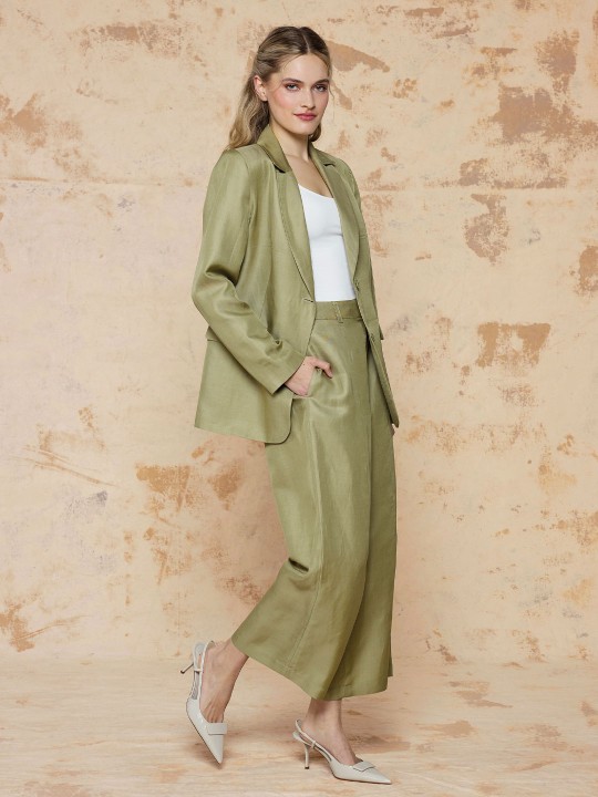 KETEN KUMAŞ BLAZER CEKET