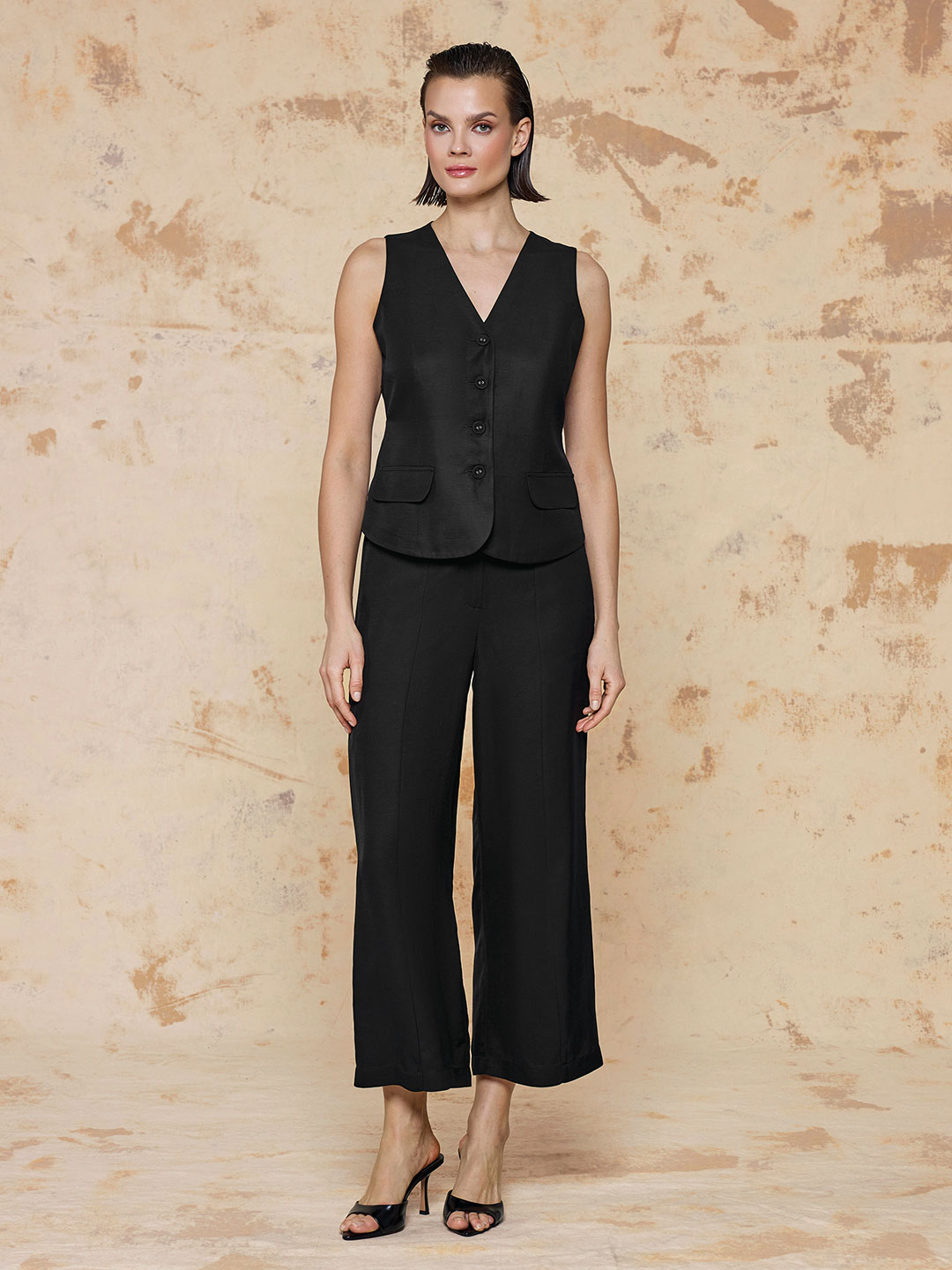 KETEN KUMAŞ PALAZZO PANTOLON