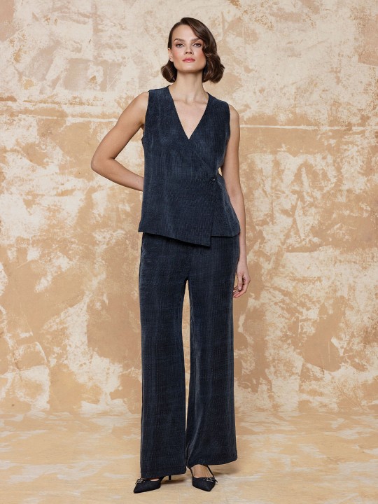 SİMLİ CUPRA KUMAŞ PANTOLON