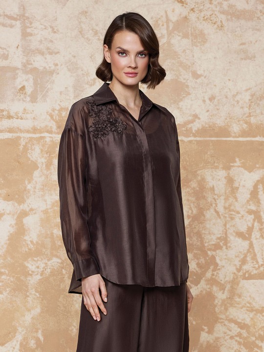 NAKIŞ DETAYLI GÖMLEK