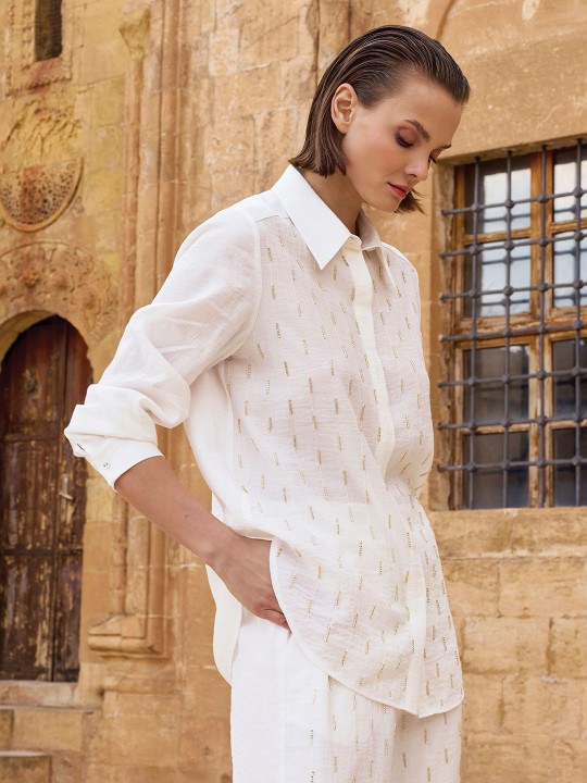 BÜRÜMCÜK KUMAŞLI GÖMLEK