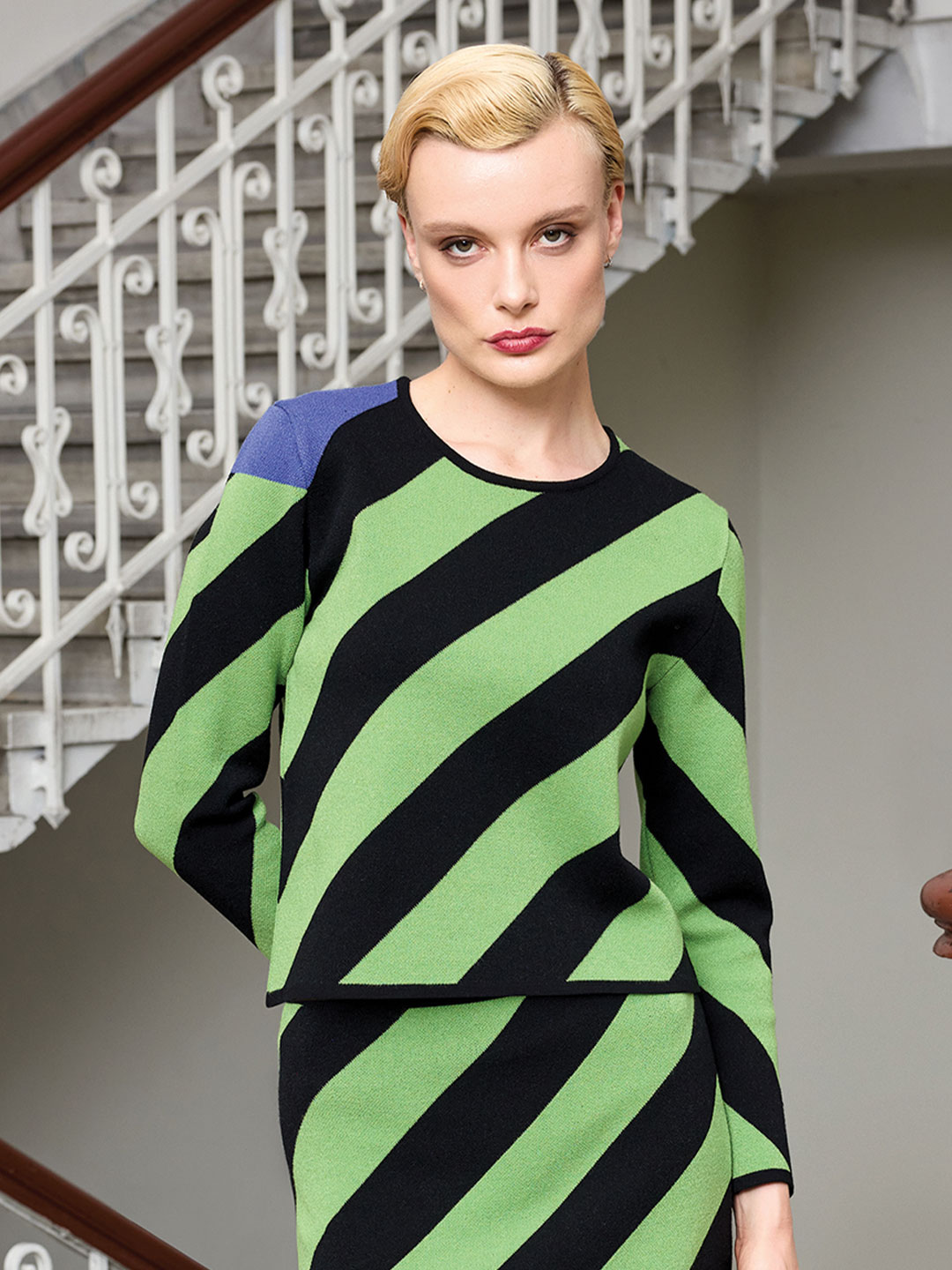 BİSİKLET YAKA ÇİZGİLİ TRİKO BİSİKLET YAKA ÇİZGİLİ TRİKO