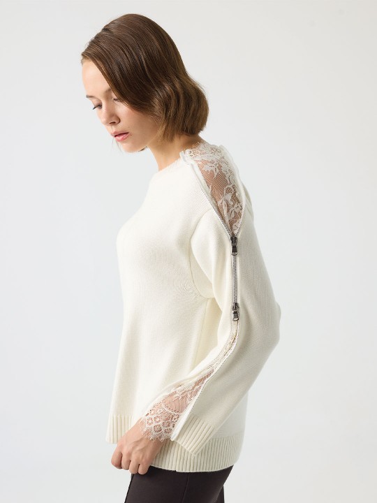 KOLU DANTEL DETAYLI TRİKO KOLU DANTEL DETAYLI TRİKO