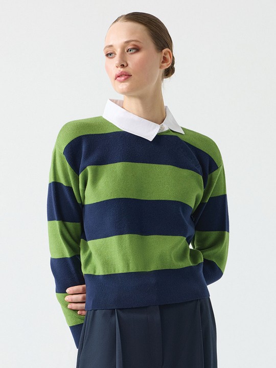 POLO YAKA ÇİZGİLİ TRİKO - UW261031 POLO YAKA ÇİZGİLİ TRİKO - UW261031