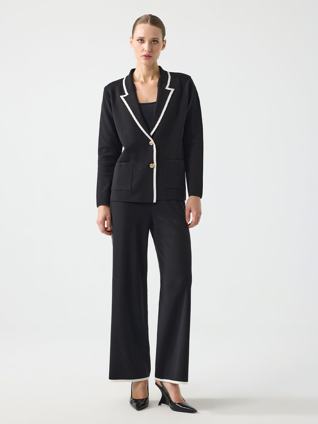 ÇİFT RENKLİ TRİKO PANTOLON ÇİFT RENKLİ TRİKO PANTOLON