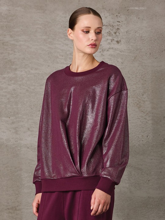 LAK BASKILI SWEATSHİRT