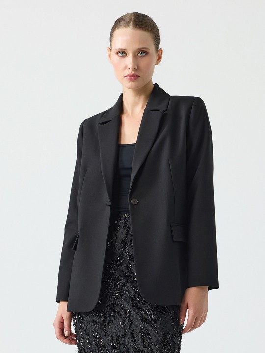 ARKASI YIRTMAÇ DETAYLI BLAZER
