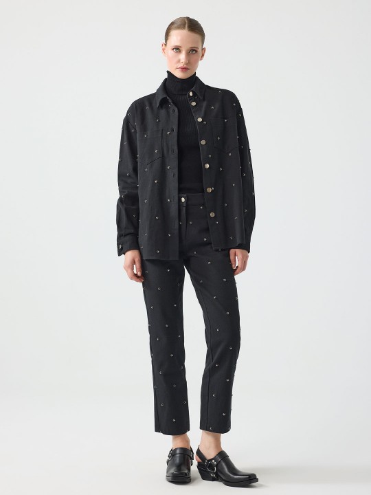 TROK BASKILI PANTOLON TROK BASKILI PANTOLON