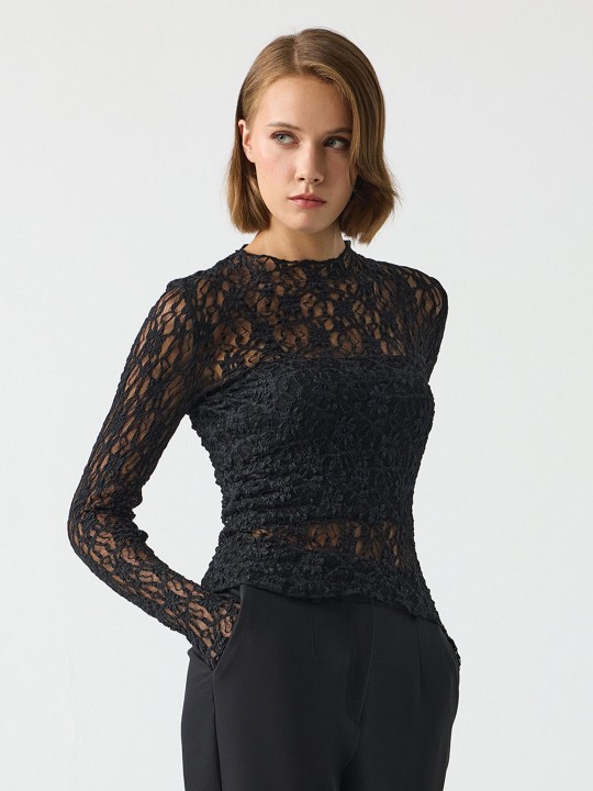 DANTEL KUMAŞLI BLUZ