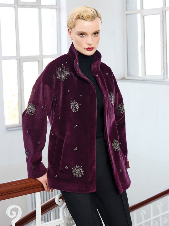 NAKIŞ İŞLEMELİ MONT