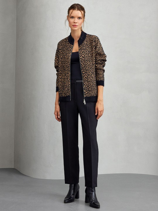 LEOPAR DESENLİ TRİKO HIRKA