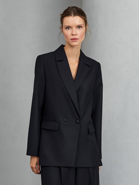 ARKASI FERMUARLI BLAZER CEKET ARKASI FERMUARLI BLAZER CEKET