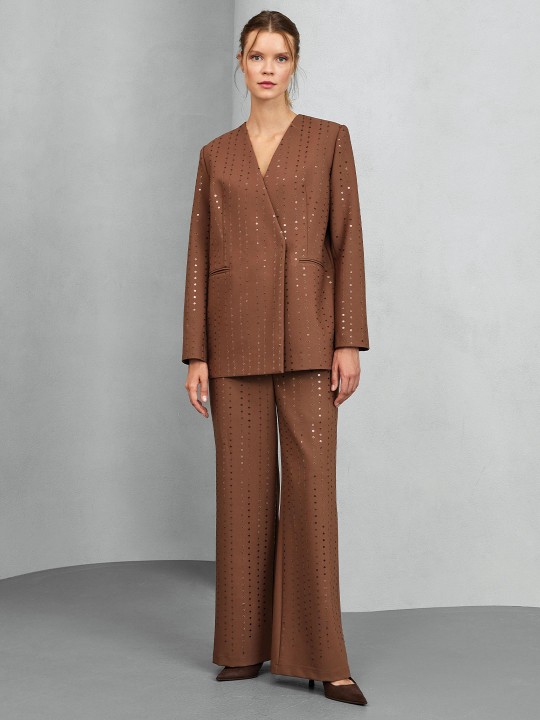 PUL İŞLEMELİ BLAZER CEKET
