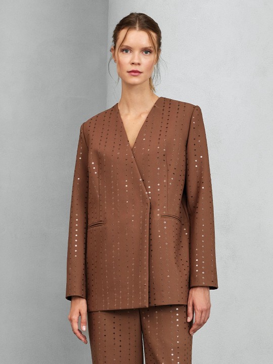 PUL İŞLEMELİ BLAZER CEKET PUL İŞLEMELİ BLAZER CEKET